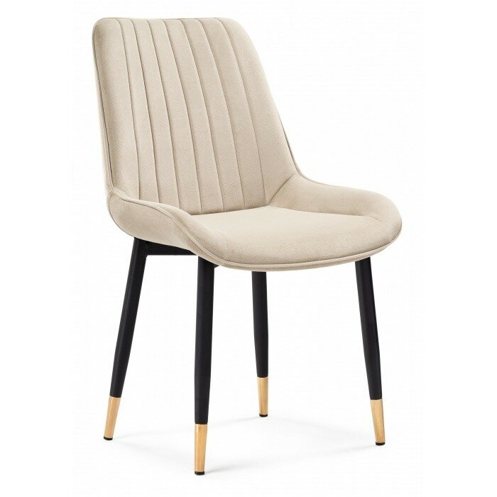 Стул на металлокаркасе Seda-1 beige / gold / black Стул на металлокаркасе Seda-1 beige / gold / black