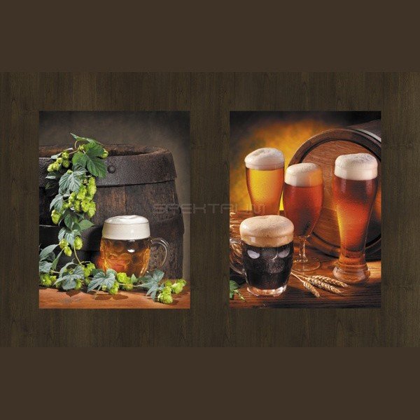 Круглая столешница Werzalit (90 см) 272-621/622 цвет Коричневый с рисунком