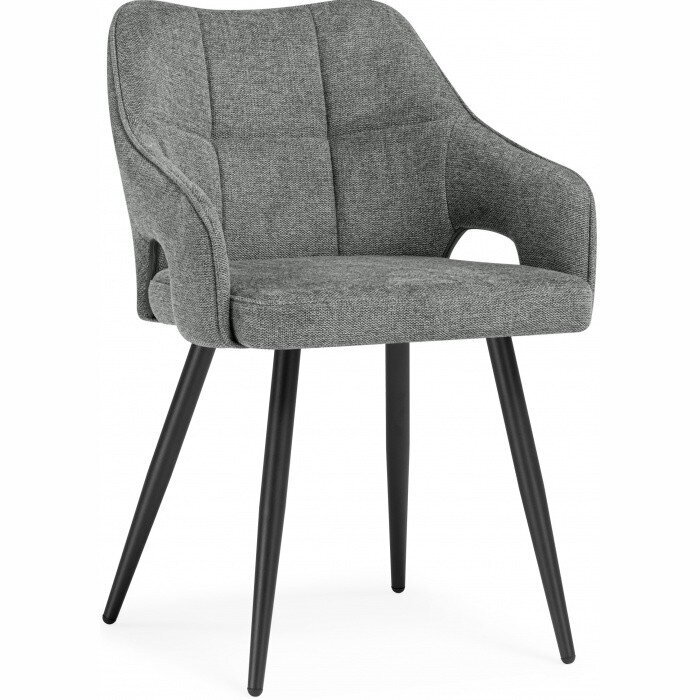 Стул на металлокаркасе Hera dark gray / black Стул на металлокаркасе Hera dark gray / black