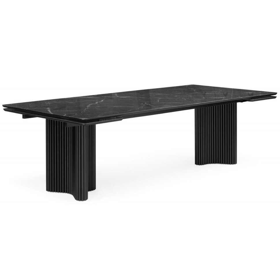 Стол стеклянный Мален 240x110 дарк / черный Стол стеклянный Мален 240x110 дарк / черный