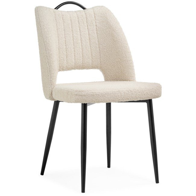 Стул на металлокаркасе Barton beige / black Стул на металлокаркасе Barton beige / black