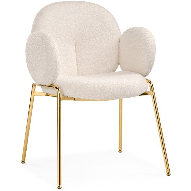 Стул на металлокаркасе Kalipso white / gold Стул на металлокаркасе Kalipso white / gold