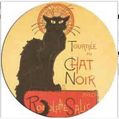 Прямоугольная столешница Werzalit (80х120 см) Chat Noir печать Черный Прямоугольная столешница Werzalit (80х120 см) Chat Noir печать Черный