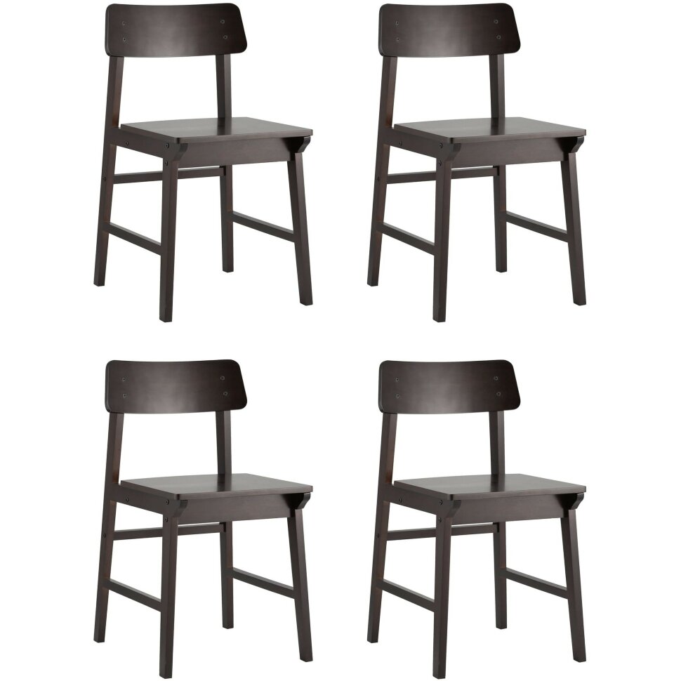 Стул Stool Group ODEN Wood, цвет эспрессо, массив гевеи, 4 шт. Стул Stool Group ODEN Wood, цвет эспрессо, массив гевеи, 4 шт.