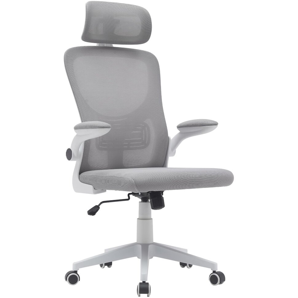 TopChairs Airone офисное белое, обивка из сетки и текстиля, механизм качания Top Gun TopChairs Airone офисное белое, обивка из сетки и текстиля, механизм качания Top Gun