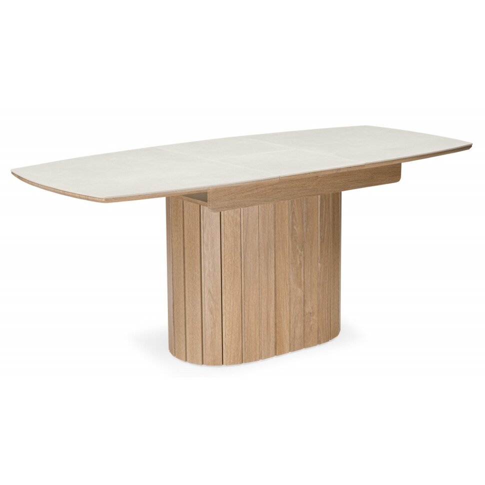 Керамический стол Люмен 140(180)х80 carmen light grey / дуб американский Керамический стол Люмен 140(180)х80 carmen light grey / дуб американский