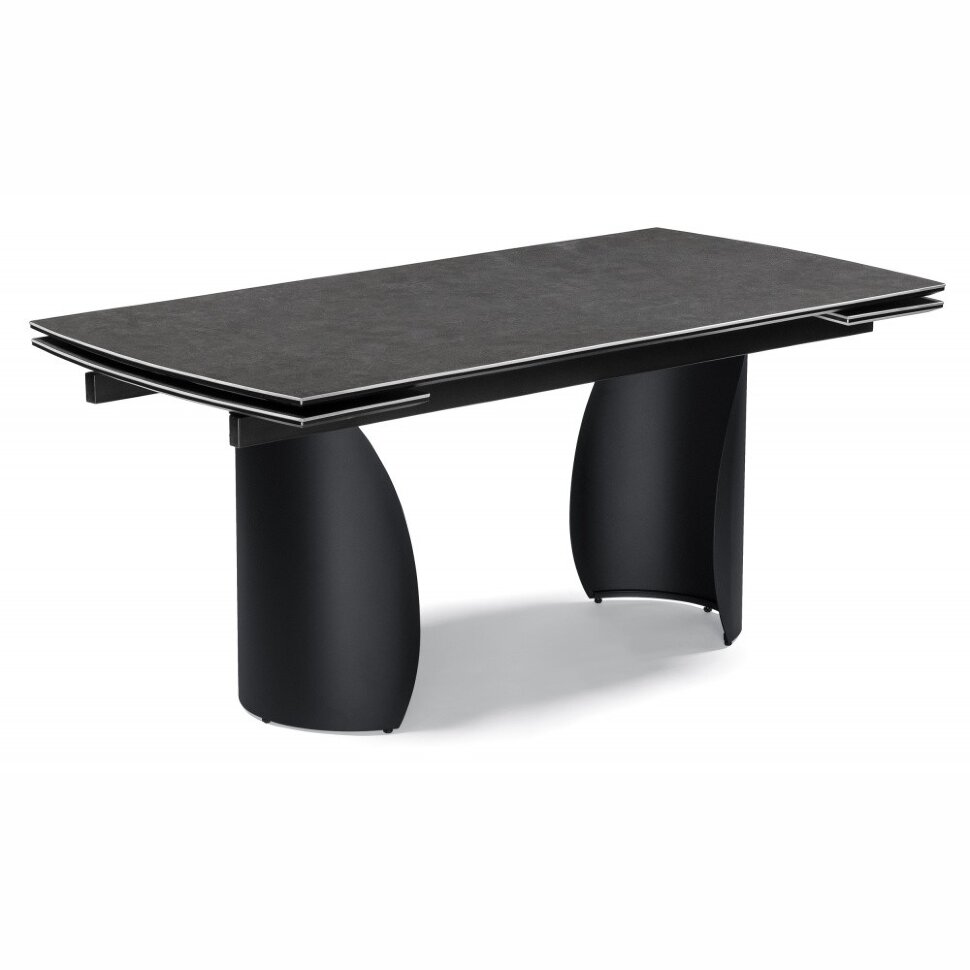 Керамический стол Готланд 180(240)х90х79 ink gray / черный Керамический стол Готланд 180(240)х90х79 ink gray / черный