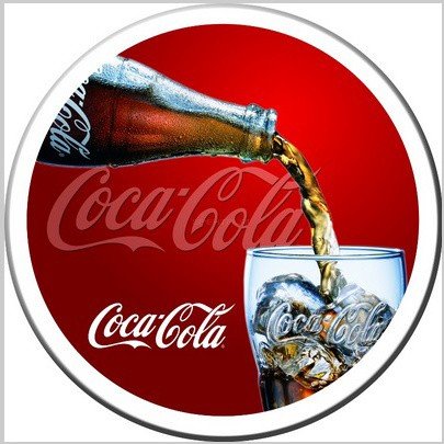 Квадратная столешница Werzalit (80х80 см) Coca Cola 2 печать Белый Квадратная столешница Werzalit (80х80 см) Coca Cola 2 печать Белый
